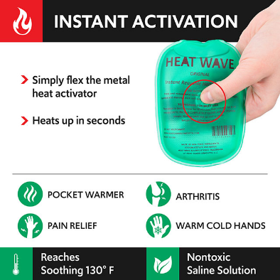Insta Heat Reusable Hand Warmers - 10 Pack